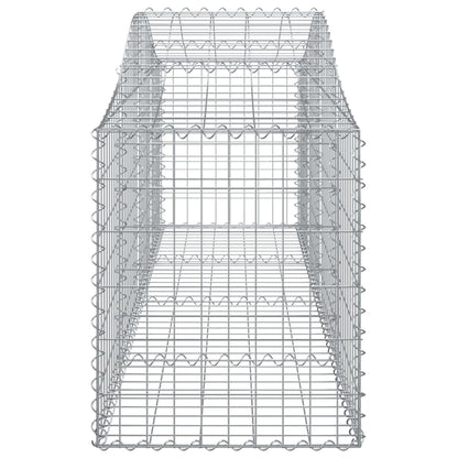 Gabionkurver buede 30 stk 200x50x60/80 cm galvanisert jern