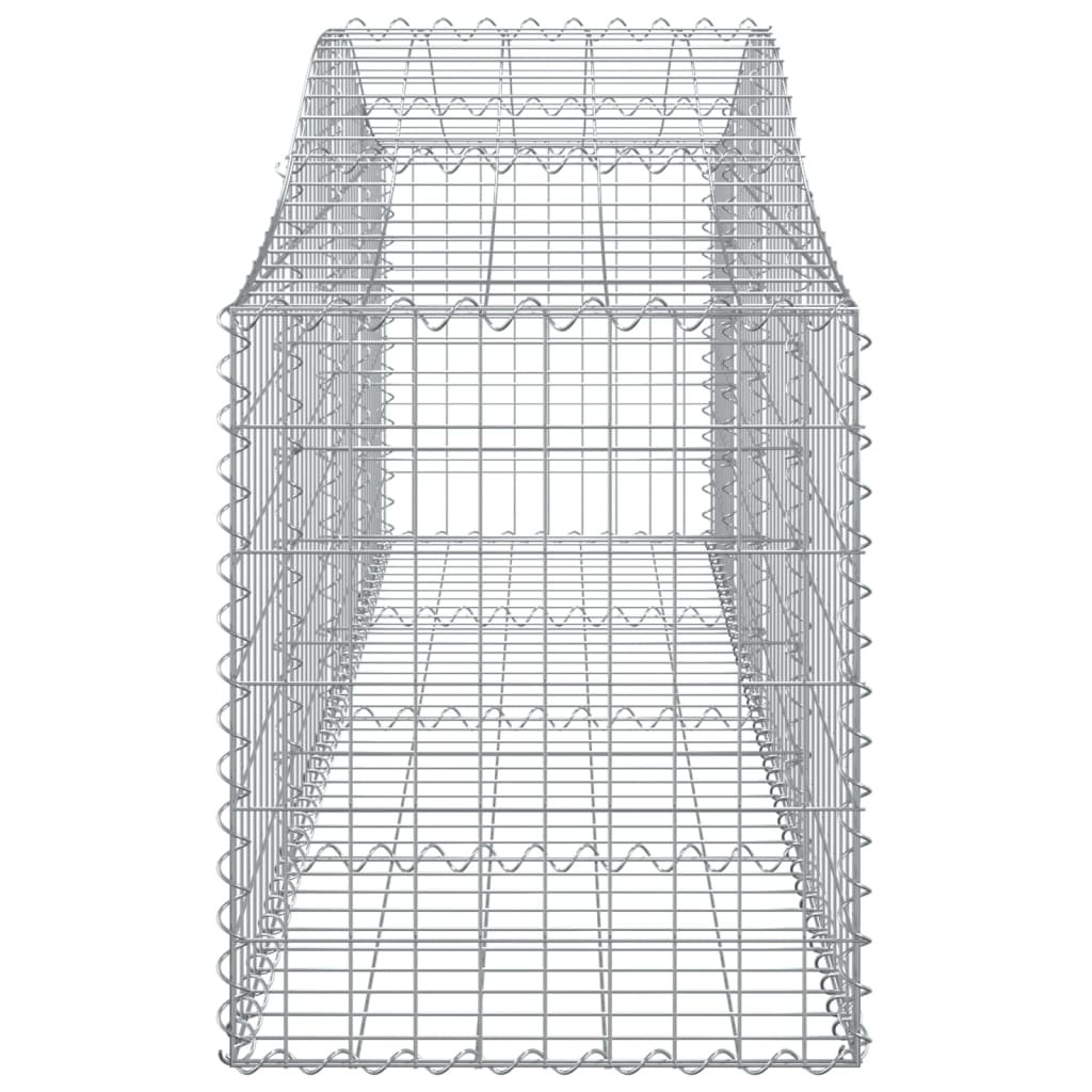 Gabionkurver buede 50 stk 200x50x60/80 cm galvanisert jern