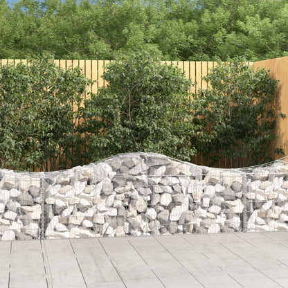 Gabionkurver buede 50 stk 200x50x60/80 cm galvanisert jern