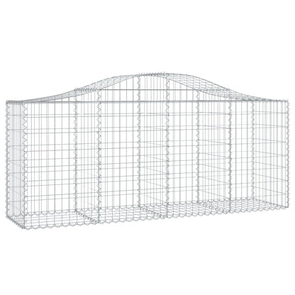 Gabionkurver buede 14 stk 200x50x80/100 cm galvanisert jern