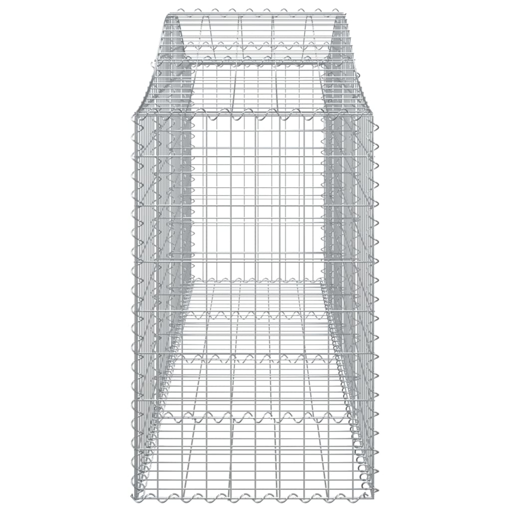 Gabionkurver buede 14 stk 200x50x80/100 cm galvanisert jern