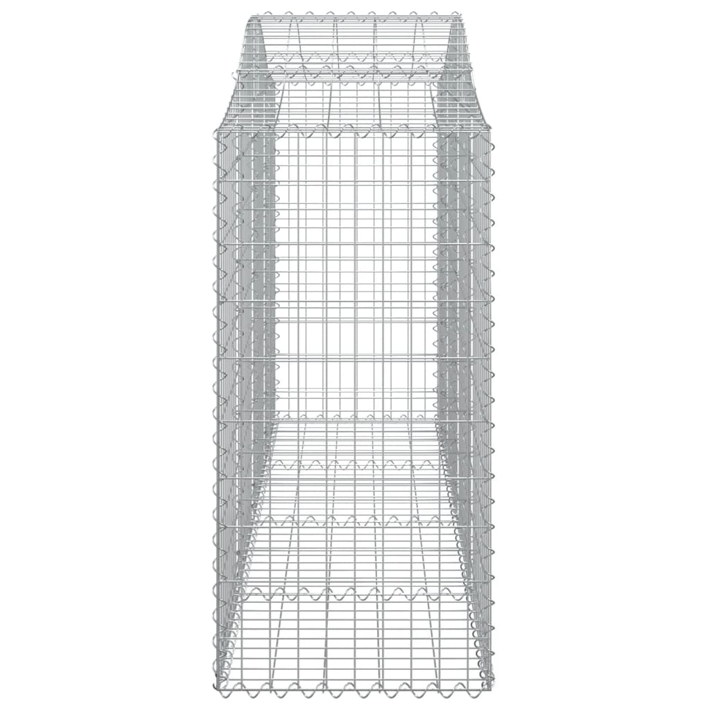 Gabionkurver buede 10 stk 200x50x100/120 cm galvanisert jern