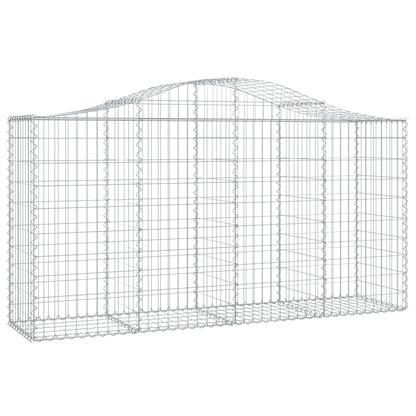 Gabionkurver buede 14 stk 200x50x100/120 cm galvanisert jern
