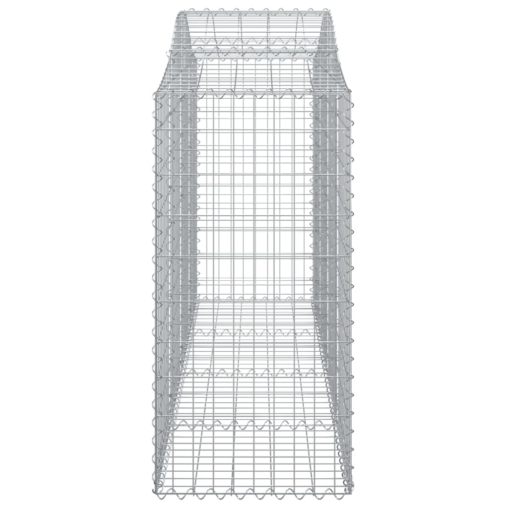 Gabionkurver buede 15 stk 200x50x100/120 cm galvanisert jern