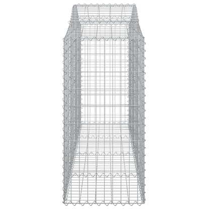 Gabionkurver buede 13 stk 200x50x120/140 cm galvanisert jern