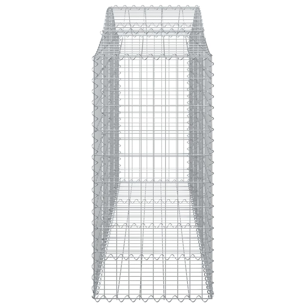 Gabionkurver buede 30 stk 200x50x120/140 cm galvanisert jern
