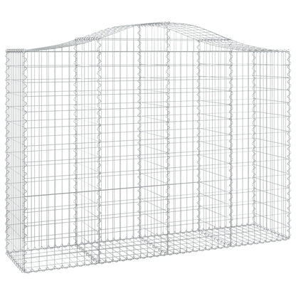 Gabionkurver buede 11 stk 200x50x140/160 cm galvanisert jern