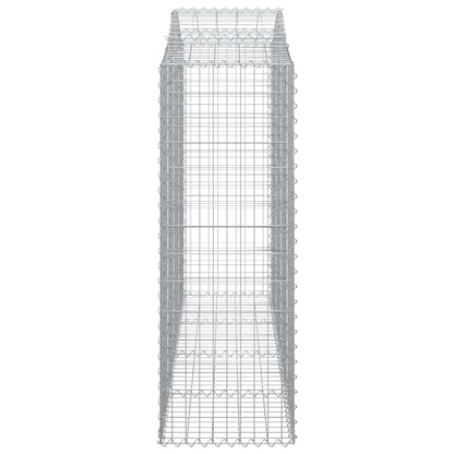 Gabionkurver buede 11 stk 200x50x140/160 cm galvanisert jern