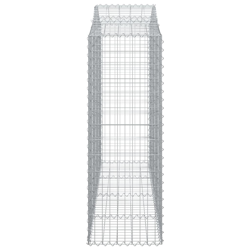 Gabionkurver buede 13 stk 200x50x140/160 cm galvanisert jern