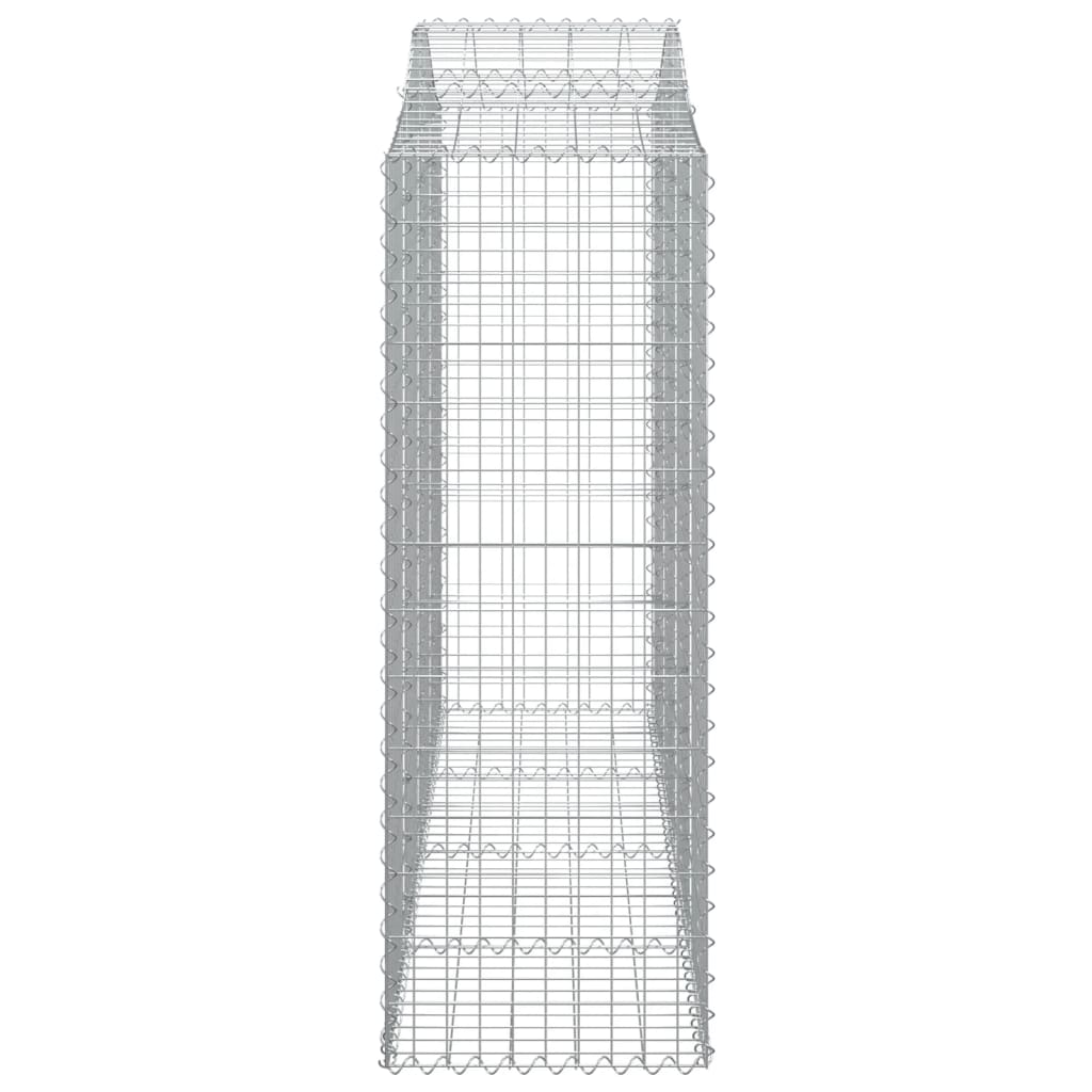 Gabionkurver buede 20 stk 200x50x140/160 cm galvanisert jern