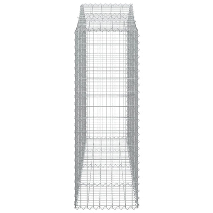 Gabionkurver buede 20 stk 200x50x140/160 cm galvanisert jern