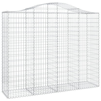 Gabionkurver buede 13 stk 200x50x160/180 cm galvanisert jern