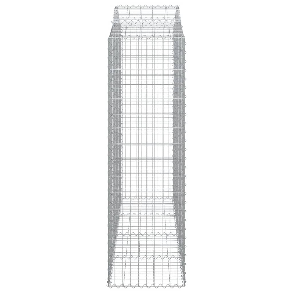 Gabionkurver buede 13 stk 200x50x160/180 cm galvanisert jern