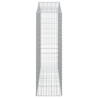Gabionkurver buede 13 stk 200x50x160/180 cm galvanisert jern