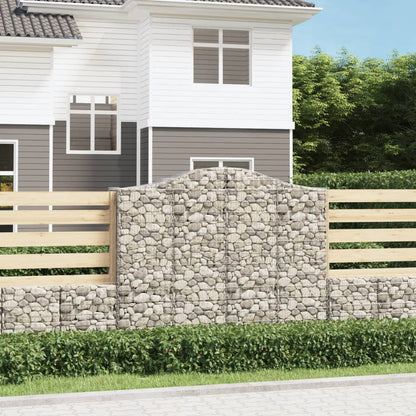 Gabionkurver buede 13 stk 200x50x160/180 cm galvanisert jern