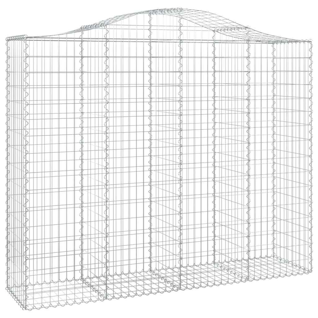 Gabionkurver buede 14 stk 200x50x160/180 cm galvanisert jern