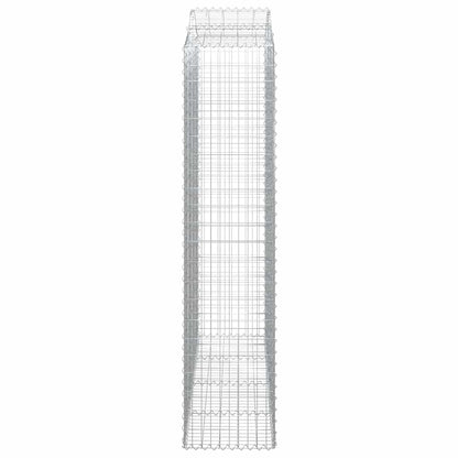 Gabionkurver buede 7 stk 200x50x220/240 cm galvanisert jern