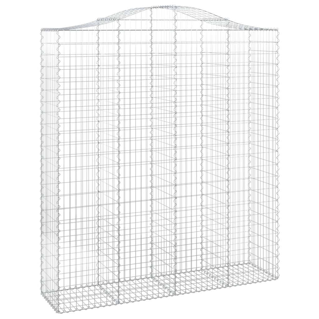Gabionkurver buede 13 stk 200x50x220/240 cm galvanisert jern
