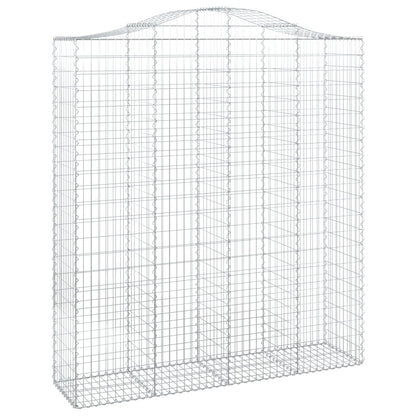 Gabionkurver buede 13 stk 200x50x220/240 cm galvanisert jern