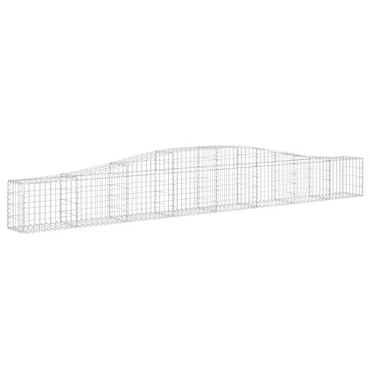 Gabionkurver buede 6 stk 400x30x40/60 cm galvanisert jern