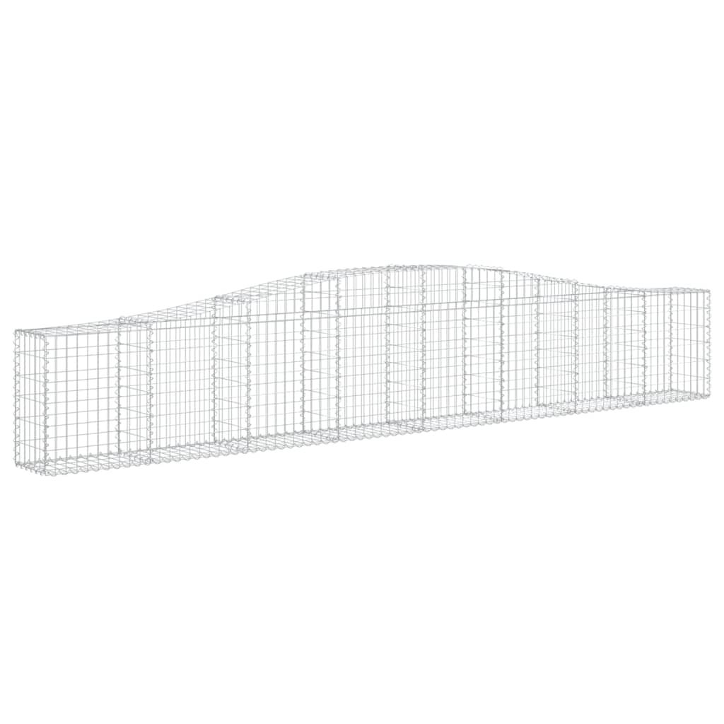 Gabionkurver buede 25 stk 400x30x60/80 cm galvanisert jern