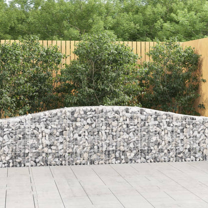 Gabionkurver buede 25 stk 400x30x60/80 cm galvanisert jern