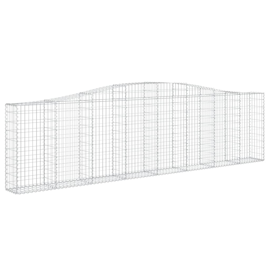 Gabionkurver buede 7 stk 400x30x100/120 cm galvanisert jern