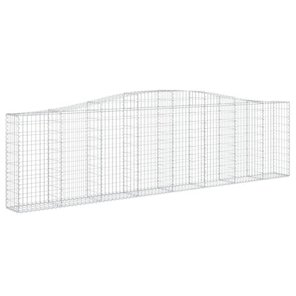 Gabionkurver buede 7 stk 400x30x100/120 cm galvanisert jern