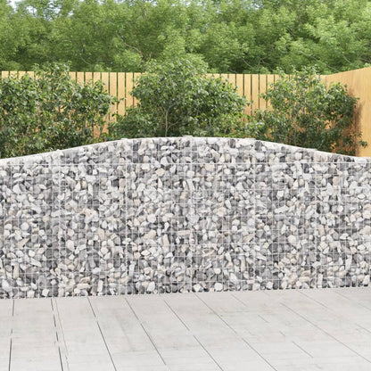 Gabionkurver buede 7 stk 400x30x100/120 cm galvanisert jern