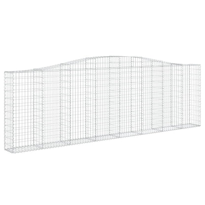 Gabionkurver buede 7 stk 400x30x120/140 cm galvanisert jern