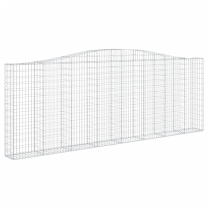 Gabionkurver buede 10 stk 400x30x140/160 cm galvanisert jern