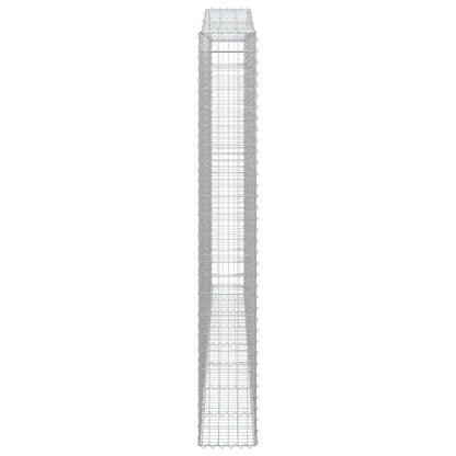 Gabionkurver buede 3 stk 400x30x220/240 cm galvanisert jern