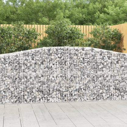 Gabionkurver buede 6 stk 400x50x100/120 cm galvanisert jern