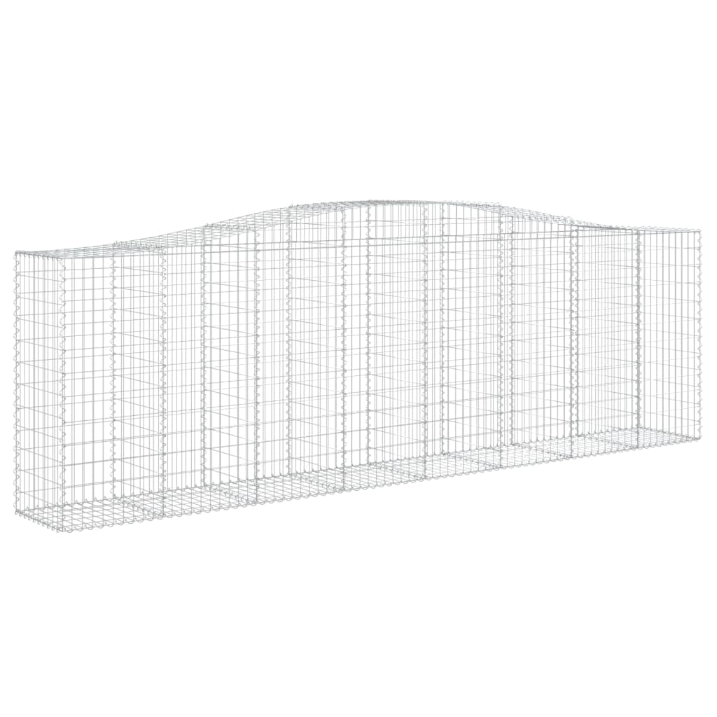 Gabionkurver buede 7 stk 400x50x120/140 cm galvanisert jern