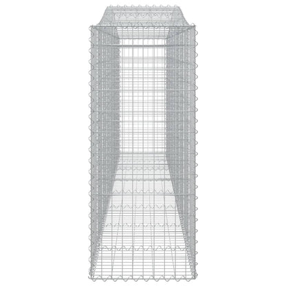 Gabionkurver buede 7 stk 400x50x120/140 cm galvanisert jern