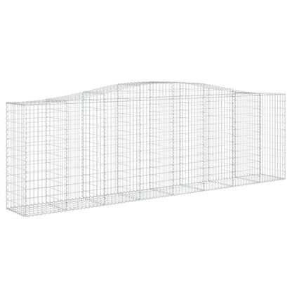 Gabionkurver buede 8 stk 400x50x120/140 cm galvanisert jern