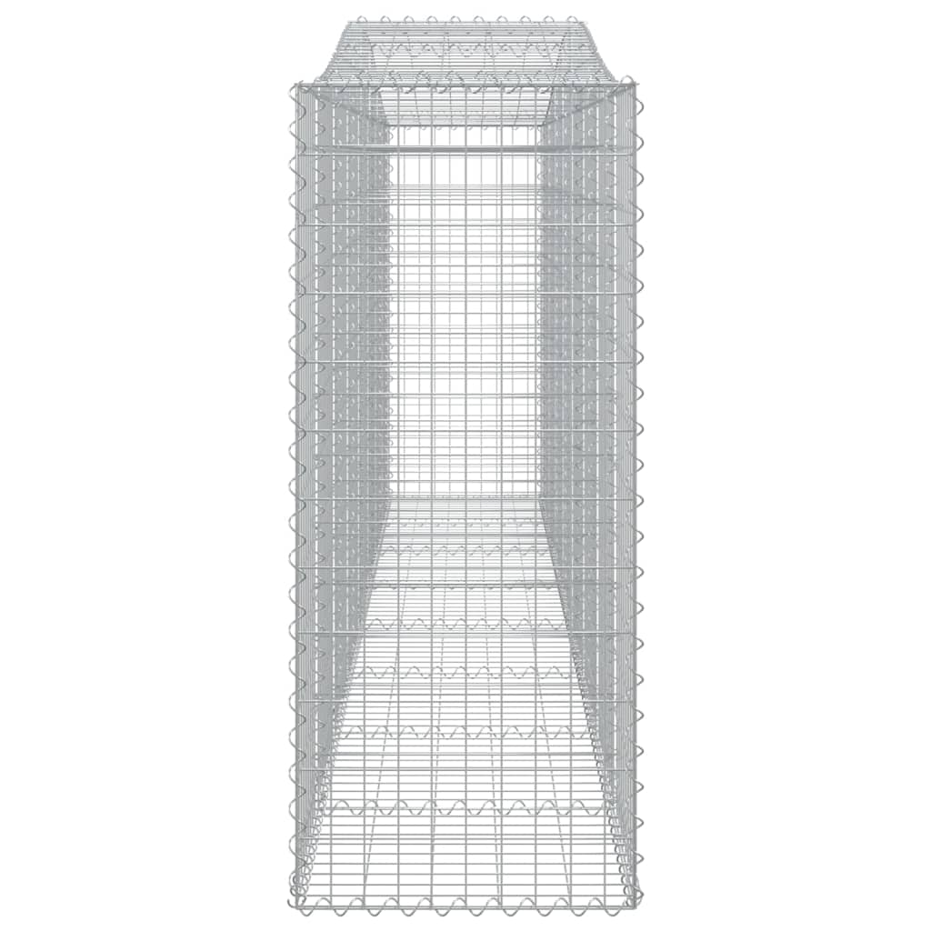 Gabionkurver buede 9 stk 400x50x120/140 cm galvanisert jern