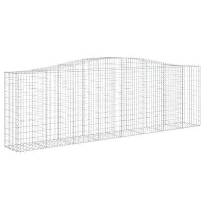 Gabionkurver buede 15 stk 400x50x120/140 cm galvanisert jern