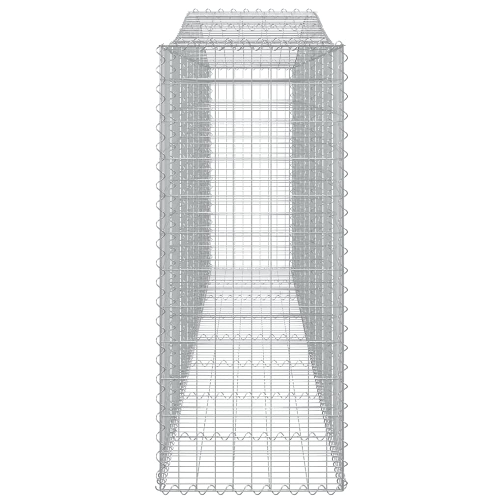 Gabionkurver buede 15 stk 400x50x120/140 cm galvanisert jern