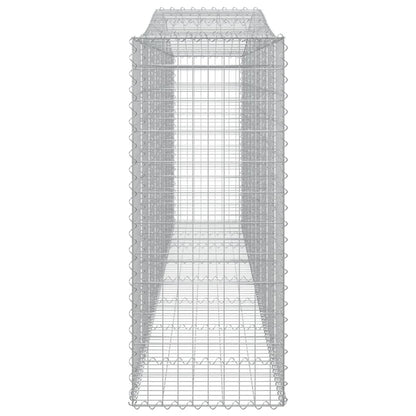 Gabionkurver buede 25 stk 400x50x120/140 cm galvanisert jern