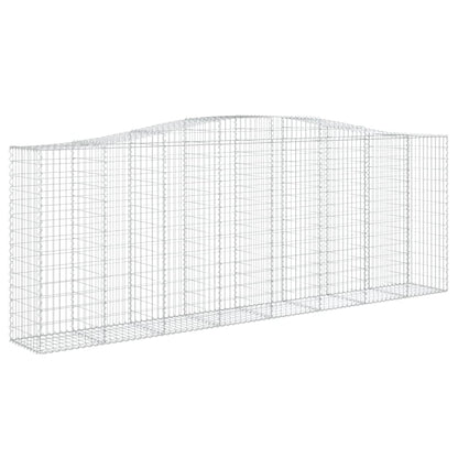 Gabionkurver buede 5 stk 400x50x140/160 cm galvanisert jern