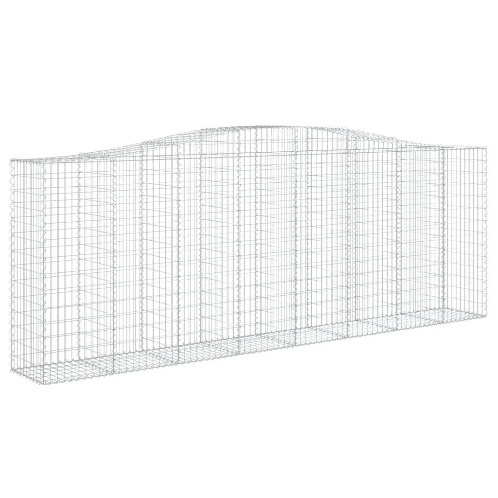 Gabionkurver buede 25 stk 400x50x140/160 cm galvanisert jern