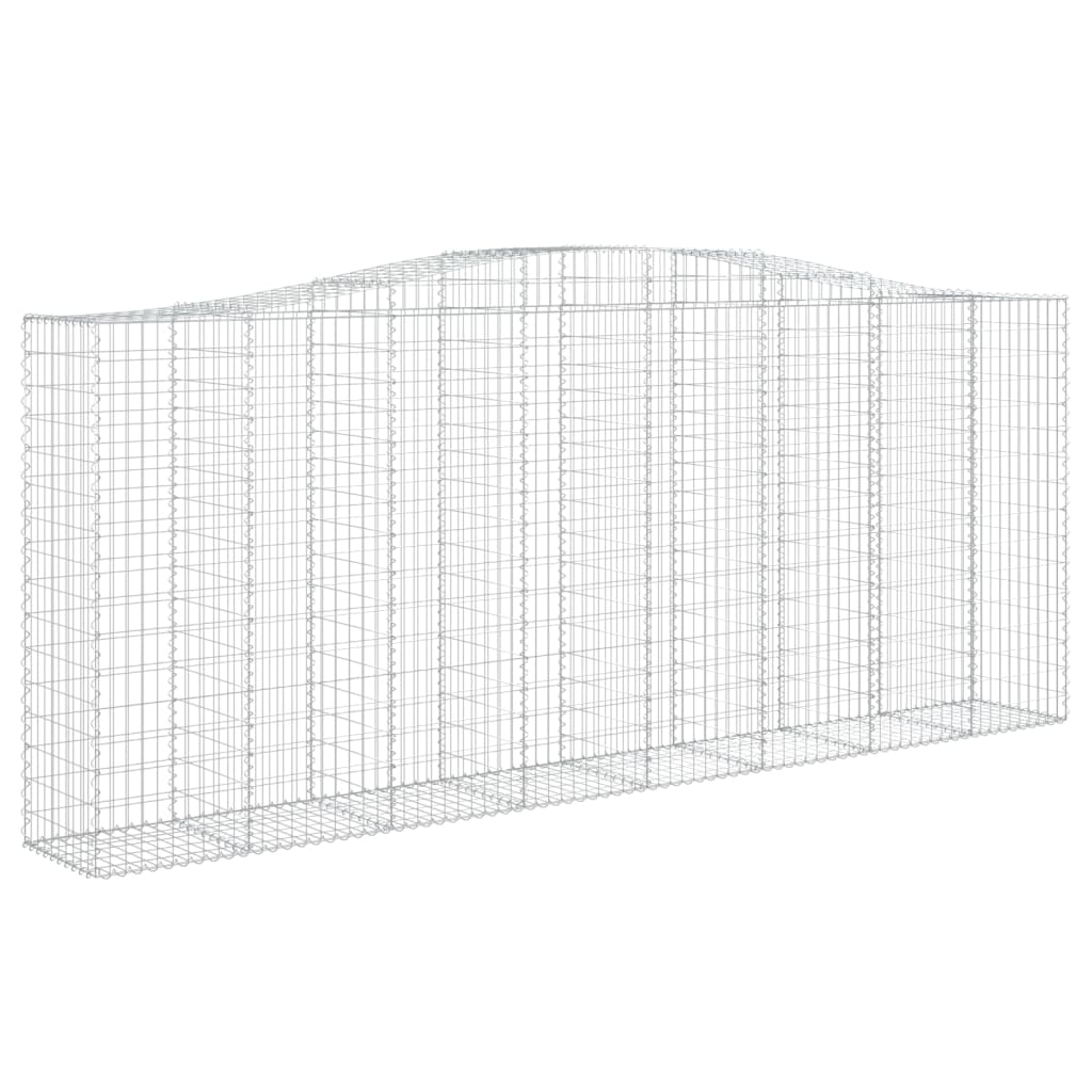 Gabionkurver buede 3 stk 400x50x160/180 cm galvanisert jern