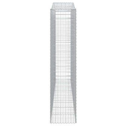 Gabionkurver buede 6 stk 400x50x220/240 cm galvanisert jern