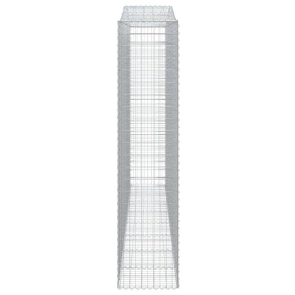 Gabionkurver buede 10 stk 400x50x220/240 cm galvanisert jern