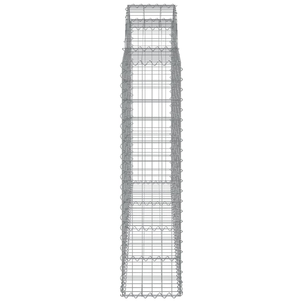 Gabionkurver buede 25 stk 200x30x120/140 cm galvanisert jern