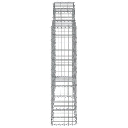 Gabionkurver buede 25 stk 200x30x120/140 cm galvanisert jern