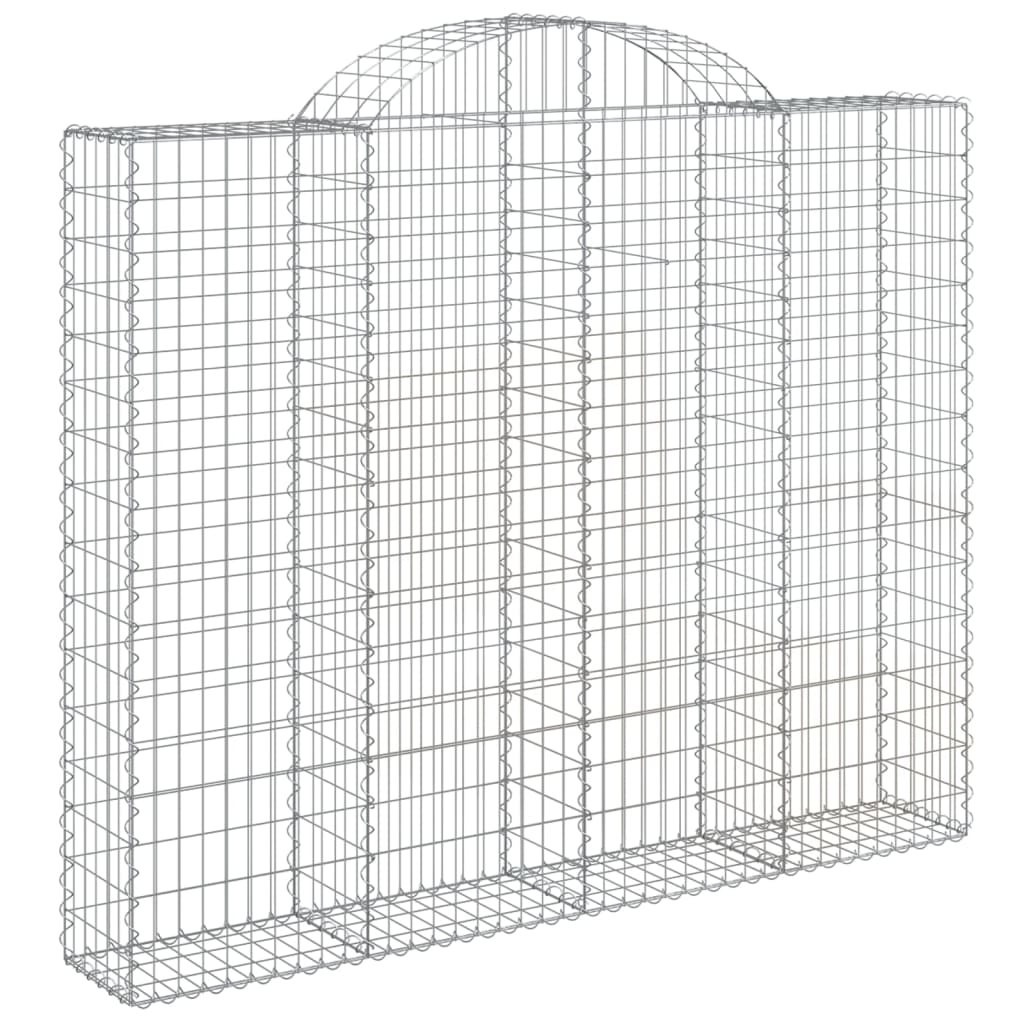 Gabionkurver buede 13 stk 200x30x160/180 cm galvanisert jern