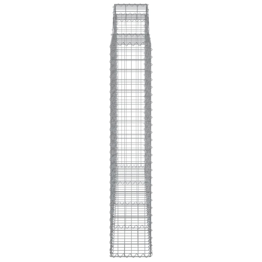Gabionkurver buede 13 stk 200x30x160/180 cm galvanisert jern