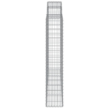 Gabionkurver buede 13 stk 200x30x160/180 cm galvanisert jern
